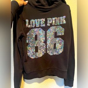 LOVE PINK sparkle 86 hoodie Victoria’s Secret PINK